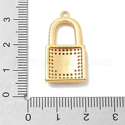 Brass Micro Pave Cubic Zirconia Pendants&nbsp;KK-M305-18G