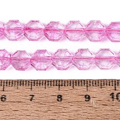 Transparent Crackle Glass Beads Strands&nbsp;GLAA-Q108-03A-04