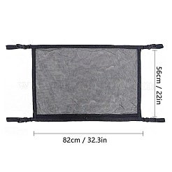 天井カーゴネットポケット  車のルーフロングトリップ収納バッグ  雑貨インテリアアクセサリー  ブラック  82x56cm&nbsp;AJEW-WH0115-10