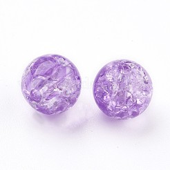 Transparent Crackle Acrylic Beads&nbsp;MACR-E025-24C-8mm