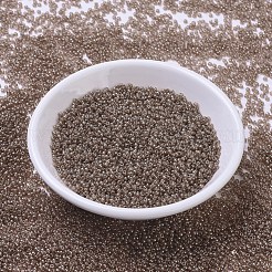 MIYUKIラウンドロカイユビーズ  日本製シードビーズ  11/0  （rr310)ピーチトパーズゴールド光沢  2x1.3mm  穴：0.8mm  約50000個/ポンド&nbsp;SEED-G007-RR0310