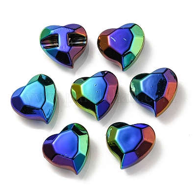 UV Plating Rainbow Iridescent Acrylic Beads&nbsp;OACR-P010-03A-1