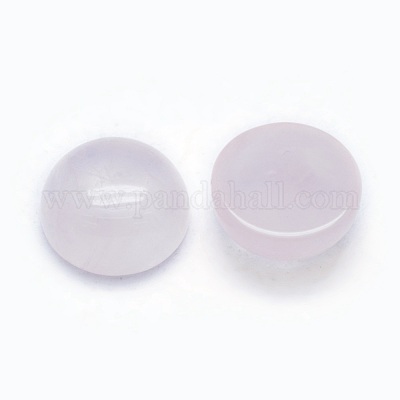 Natural Rose Quartz Cabochons&nbsp;G-P393-R20-10mm-1