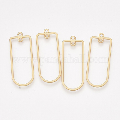 Smooth Surface Alloy  2-Loop Link Pendants&nbsp;PALLOY-T067-54MG-1