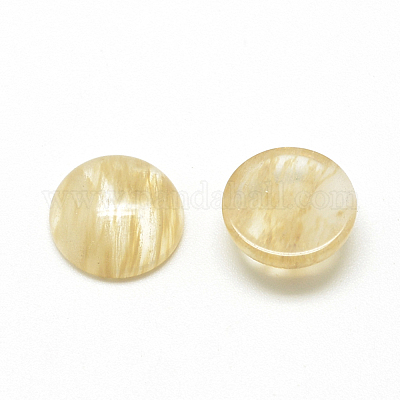 ウォーターメロンストーンのガラスのカボション  半円/ドーム  10x4~5mm&nbsp;G-R416-10mm-39-1