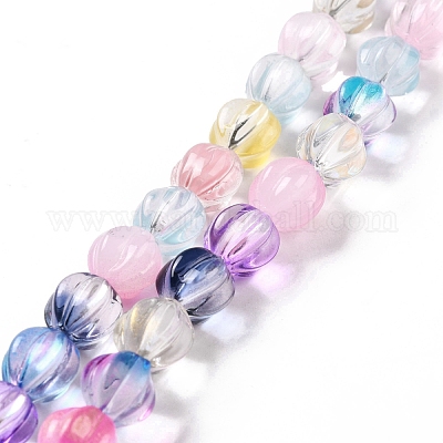 Transparent Glass Beads Strands&nbsp;GLAA-F114-02B-1