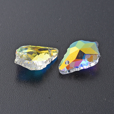 Electroplated Glass Pendants&nbsp;EGLA-N006-019D-1
