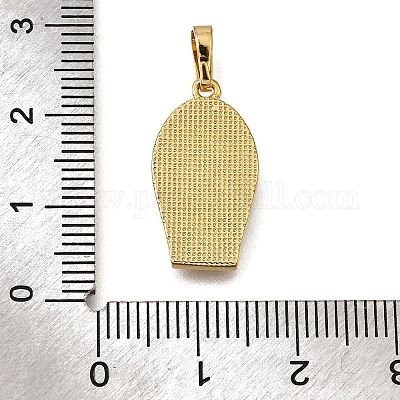 Brass Shell Pendants&nbsp;KK-D328-01G-E-1
