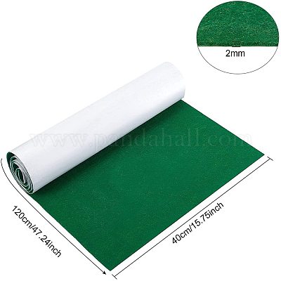 ポリエステルフェルトステッカー  粘着生地  長方形  グリーン  120x40x0.2cm&nbsp;DIY-WH0223-19E-1