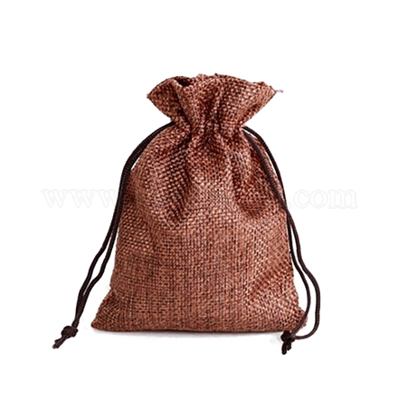 長方形のポリエステル製収納バッグ  巾着袋包装袋  シエナ  14x10cm&nbsp;PW-WG24103-47-1-1