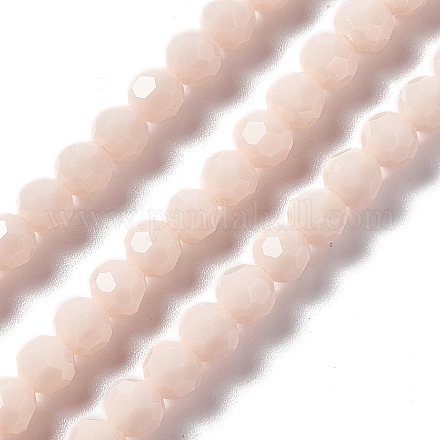 Faceted(32 Facets) Glass Beads Strands EGLA-J042-35B-03-1