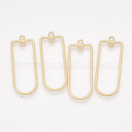 Smooth Surface Alloy  2-Loop Link Pendants&nbsp;PALLOY-T067-54MG-1