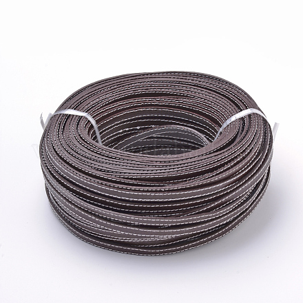 レザーコード  ステッチング  サドルブラウン  10x2mm  約50ヤード/束（150フィート/束）&nbsp;WL-T001-10x2-03-1