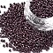 12/0 Glass Seed Beads, Opaque Colors Lustered, Round, Indian Red, 2mm, Hole: 1mm, about 30000pcs/pound