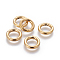 304 Stainless Steel Spring Gate Rings, O Rings, Ion Plating (IP), Ring, Golden, 18x3.5mm, Inner Diameter: 11mm