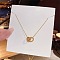 Stainless Steel Cable Chain Necklaces, Rhinestone Pendant Necklaces, Ring, 8.27~19.69 inch(21~50cm)