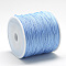 Nylon Braided Cord, Chinese Knotting Cord for Jewelry Making Macrame Craft, Light Sky Blue, 0.4mm, about 174.98 Yards(160m)/Roll