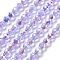 Electroplate Glass Beads Strands, Faceted, Bicone, Medium Slate Blue, 5.5~6x5mm, Hole: 1.2mm, about 78~79pcs/strand, 15.35~15.55''(39~39.5cm)