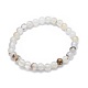 Natural Agate Bead Stretch Bracelets&nbsp;BJEW-K212-A-004-1