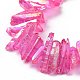 Natural Quartz Crystal Points Beads Strands&nbsp;G-K181-B10-3