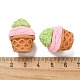 樹脂カボション  アイスクリーム  ピンク  24.5x23mm&nbsp;RESI-R456-01E-3