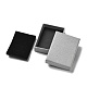 厚紙のジュエリーセットボックス  内部のスポンジ  長方形  グレー  7.05~7.15x5.05x1.55~1.6cm&nbsp;CBOX-C016-01E-03-3