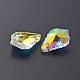 Electroplated Glass Pendants&nbsp;EGLA-N006-019D-5