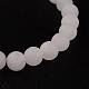 Natural Rose Quartz Beads Stretch Bracelets&nbsp;BJEW-JB02445-01-2
