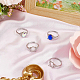 4Pcs Brass Adjustable Ring Components&nbsp;KK-SC0007-03-4