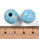 Easter Theme Printed Wood Beads&nbsp;WOOD-T032-22F-3