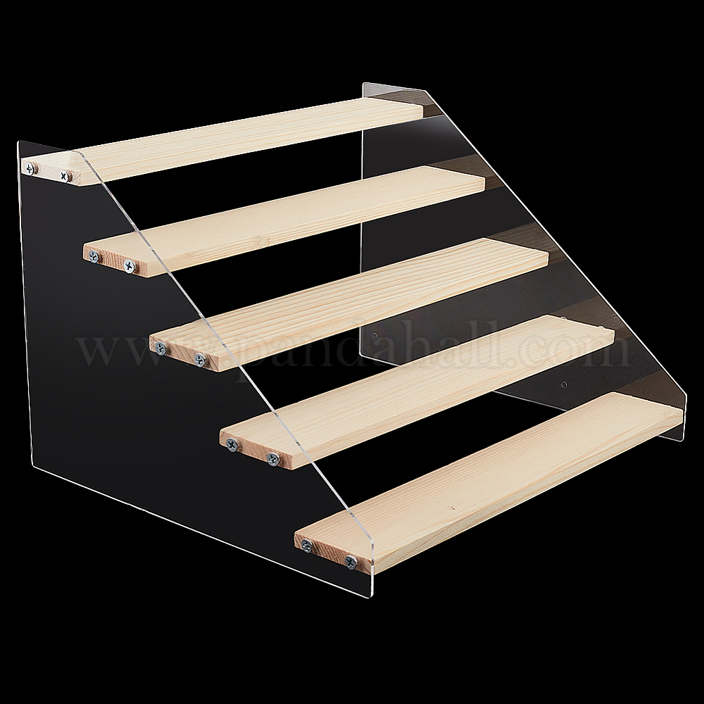 Figure Riser Display Wholesale 5-Tier Acrylic Action Figure Display Risers - Pandahall.com