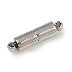 304ステンレススチール製マグネット留め具  コラム  ステンレス鋼色  20.5x5mm  穴：1.6mm