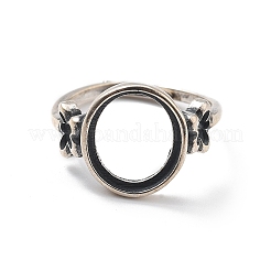 Adjustable 925 Sterling Silver Ring Components&nbsp;STER-C011-08AS