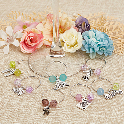 DIY Wine Glass Charms Making Kits&nbsp;DIY-ME0003-76