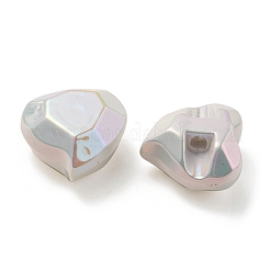 UV Plating Rainbow Iridescent Acrylic Beads&nbsp;OACR-P010-03I