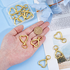 10Pcs Zinc Alloy Heart Shaped Swivel Hook Clasps&nbsp;FIND-DC0007-57G