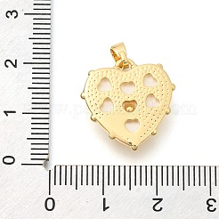 真鍮チャーム  アクリルと  長持ちメッキ  花とハート  ゴールドカラー  18x18x5mm  穴：4x3mm&nbsp;KK-S049-33G