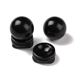 Natural Obsidian Display Decorations&nbsp;DJEW-G032-02F