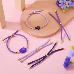 3Pcs 3 Styles Polyester Cord Bracelet Making&nbsp;MAK-TA0001-41