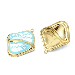 304 Stainless Steel Enamel Pendants&nbsp;STAS-T076-06G-02