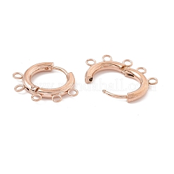 Ion Plating(IP) 304 Stainless Steel Hoop Earring Findings&nbsp;LS-STAS-D183-01RG