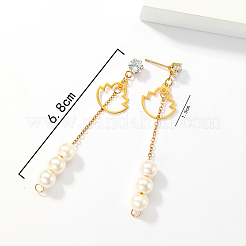 Sweet Tassel 201 Stainless Steel Stud Earrings&nbsp;SA4259-2