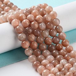 Natural Multi-Moonstone Beads Strands&nbsp;X-G-O030-6mm-10B