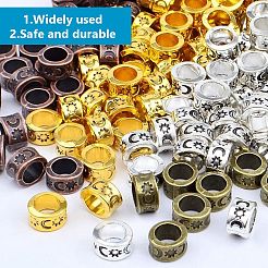 300Pcs 6 Colors Tibetan Style Alloy Spacer Beads&nbsp;TIBEB-GO0001-02