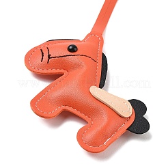 Horse PU Leather Pendant Decorations&nbsp;HJEW-A012-01B