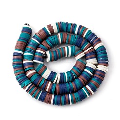 Handmade Polymer Clay Beads Strands&nbsp;CLAY-R089-8mm-T017