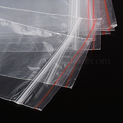再封可能なプラスチック製包装袋  トップシール  セルフシールバッグ  長方形  透明  10x7cm  片側の厚さ：0.9ミル（0.023mm）&nbsp;OPP07