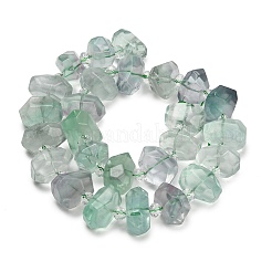 Natural Fluorite Beads Strands&nbsp;GG-CBAC18C-A01-01
