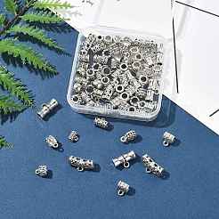 75Pcs 15 Styles Tibetan Style Alloy Tube Bails&nbsp;FIND-FS0004-50