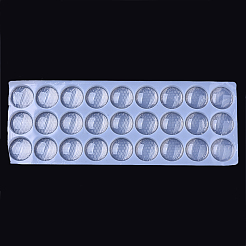 クリアガラスカボション  半円/ドーム  透明  35x7.5mm  279個/箱&nbsp;GGLA-R026-35mm-B